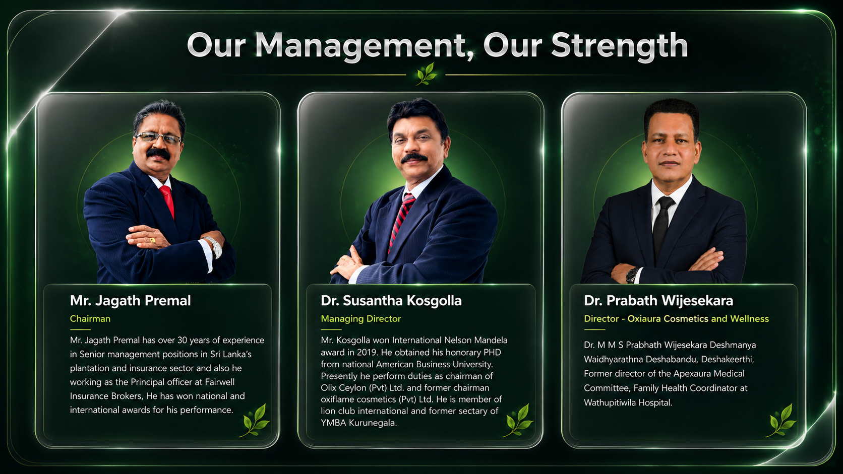 Oxiaura Group Leadership